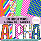 Preppy Christmas Alpha Fill Papers
