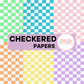 Pastel Checkered Digital Paper Bundle