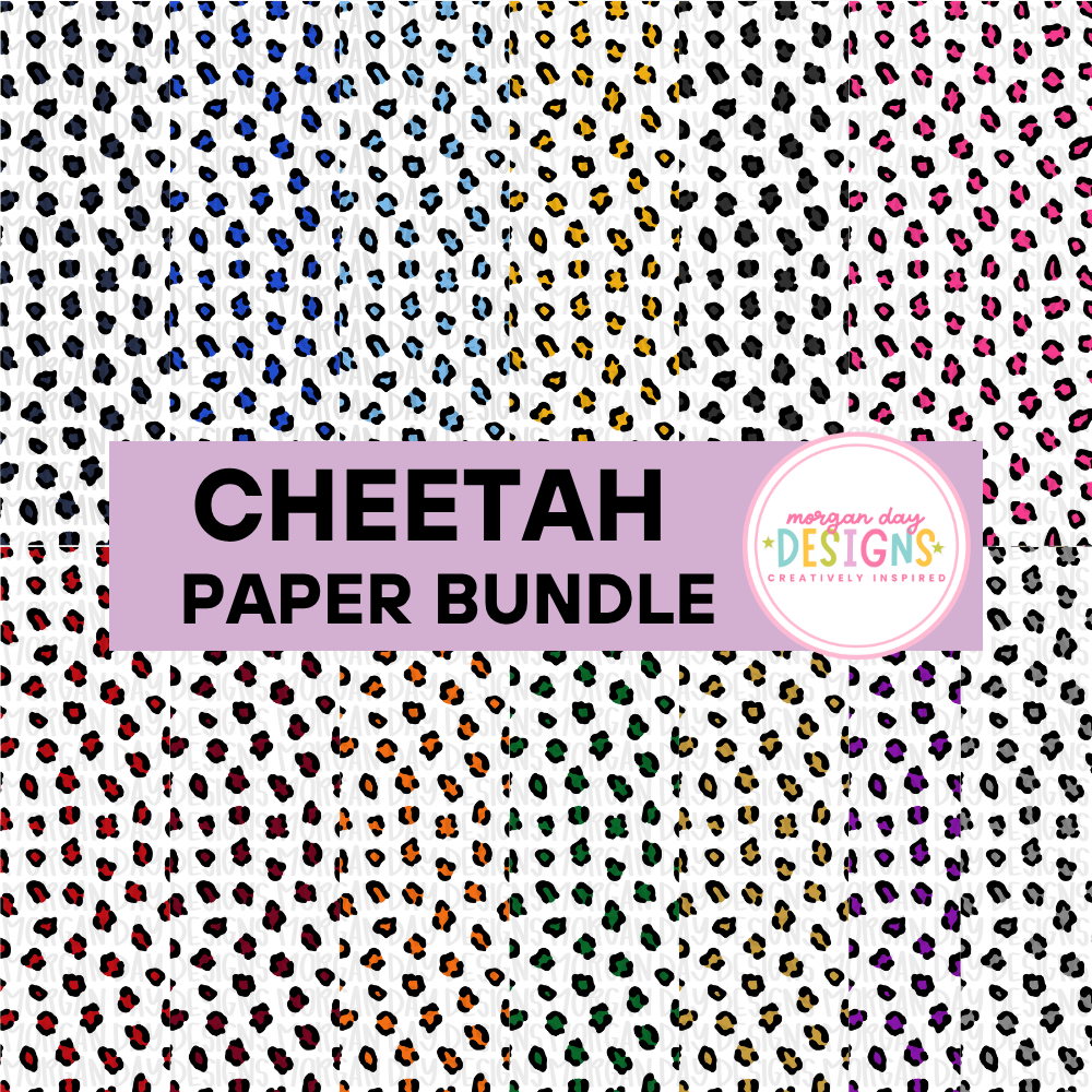 School Spirit Cheetah Paper Bundle