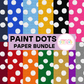 School Spirit Paint Dots Digital Paper Bundle