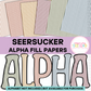 Seersucker Alpha Fill Papers
