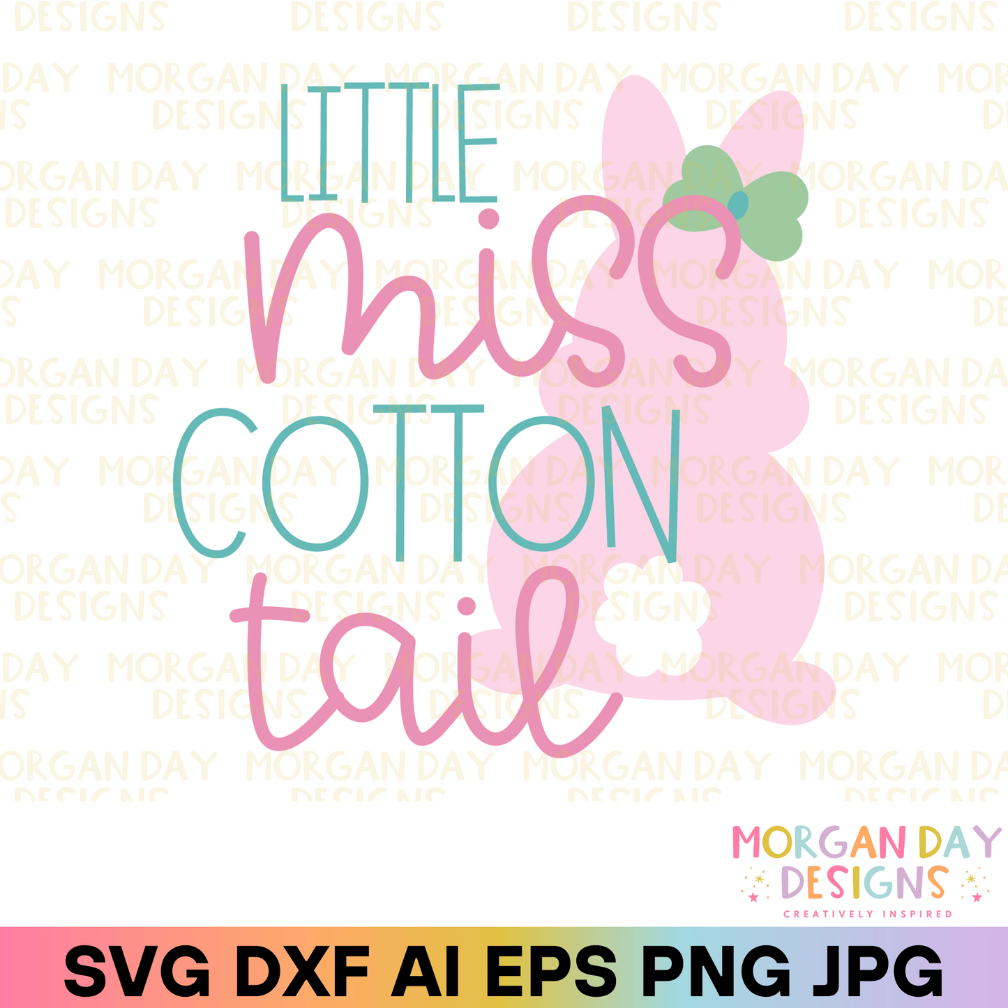 Little Miss Cotton Tail SVG