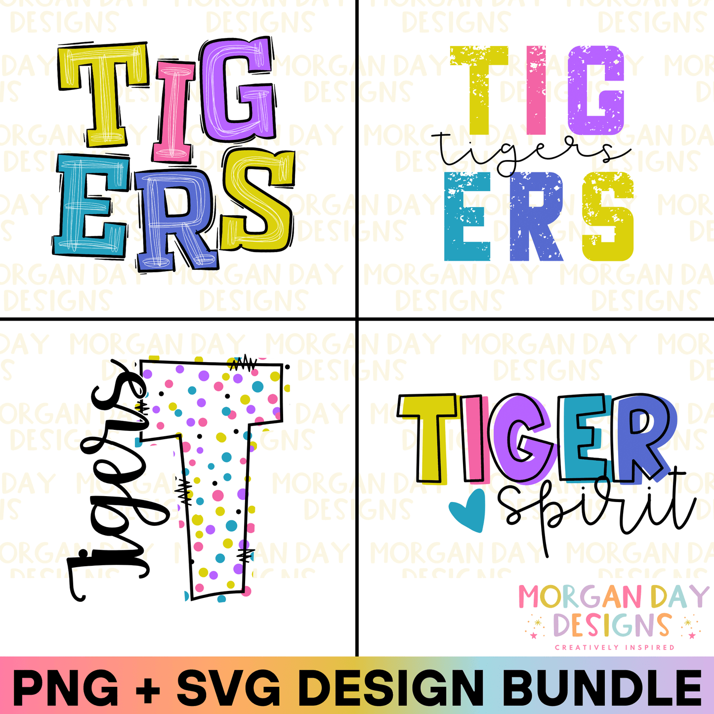 Tigers Mascot Sublimation PNG + SVG