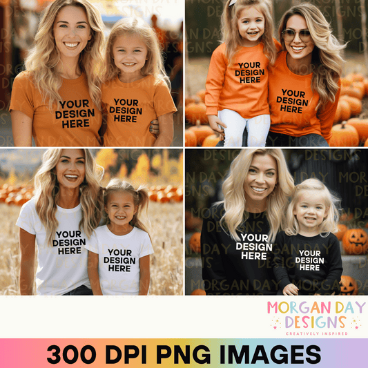 Mommy and Me Fall Mockup Bundle