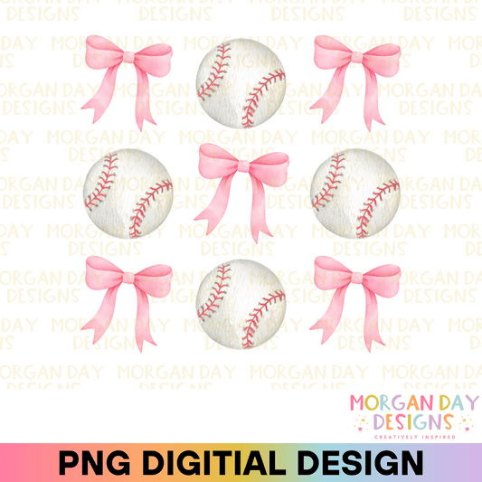 Coquette Baseball Sublimation PNG