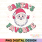 Retro Santa's Favorite Sublimation PNG