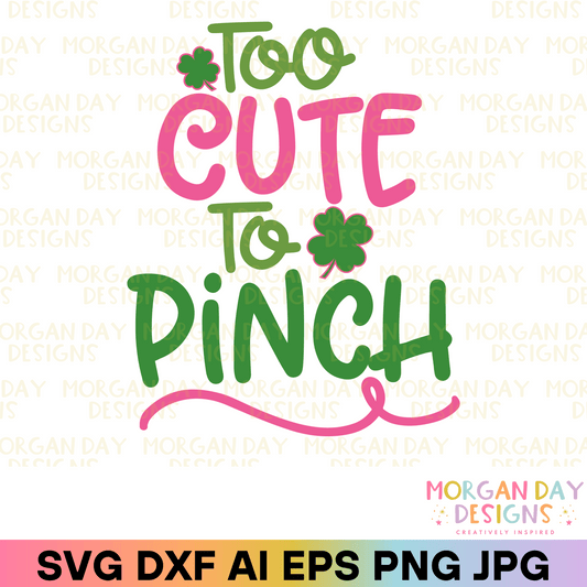 Too Cute Too Pinch SVG