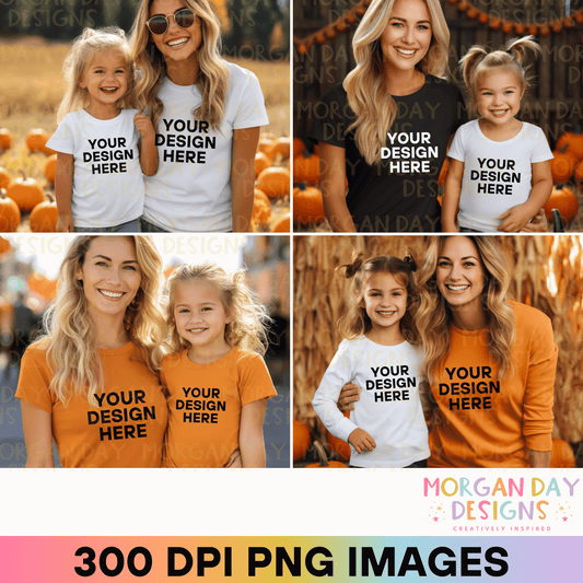 Mommy and Me Fall Mockup Bundle