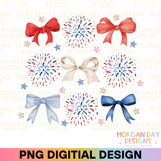 Coquette 4th of July Sublimation PNG