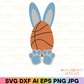Basketball Bunny SVG