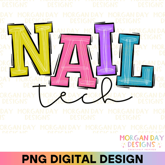 Nail Tech Sublimation PNG
