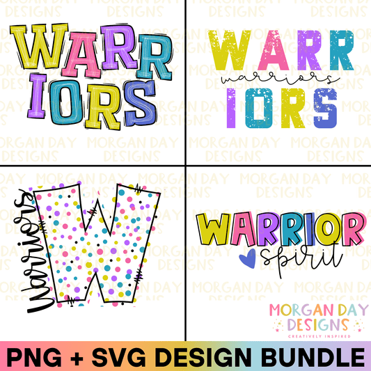 Warriors Mascot Sublimation PNG + SVG