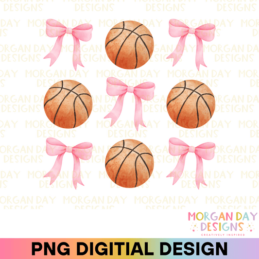 Coquette Basketball Sublimation PNG