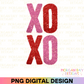 Faux Tinsel XOXO Sublimation PNG