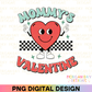 Retro Mommy's Valentine Sublimation PNG
