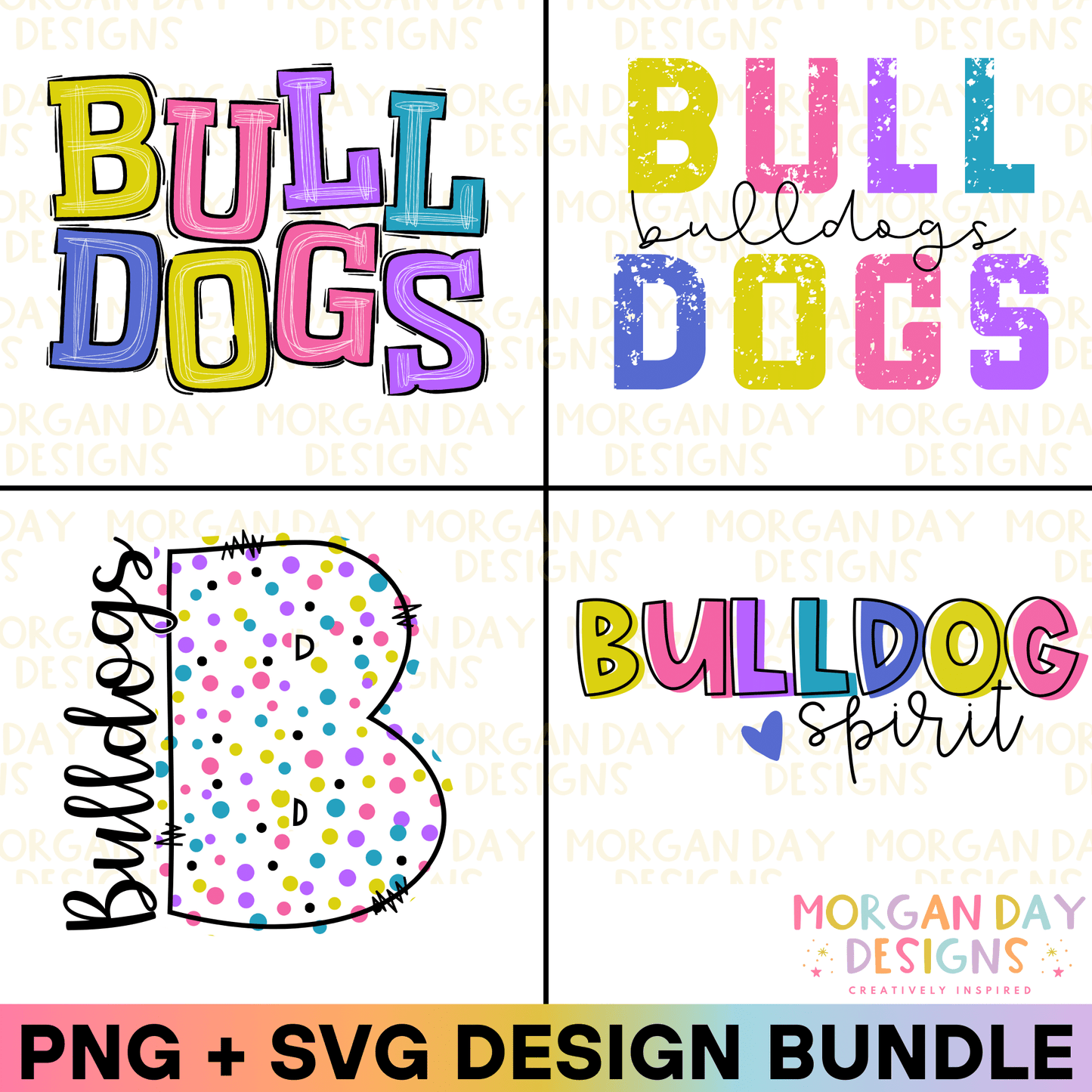 Bulldogs Mascot Sublimation PNG + SVG