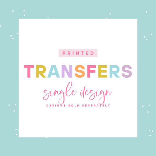 Single Design Printed Transfer License