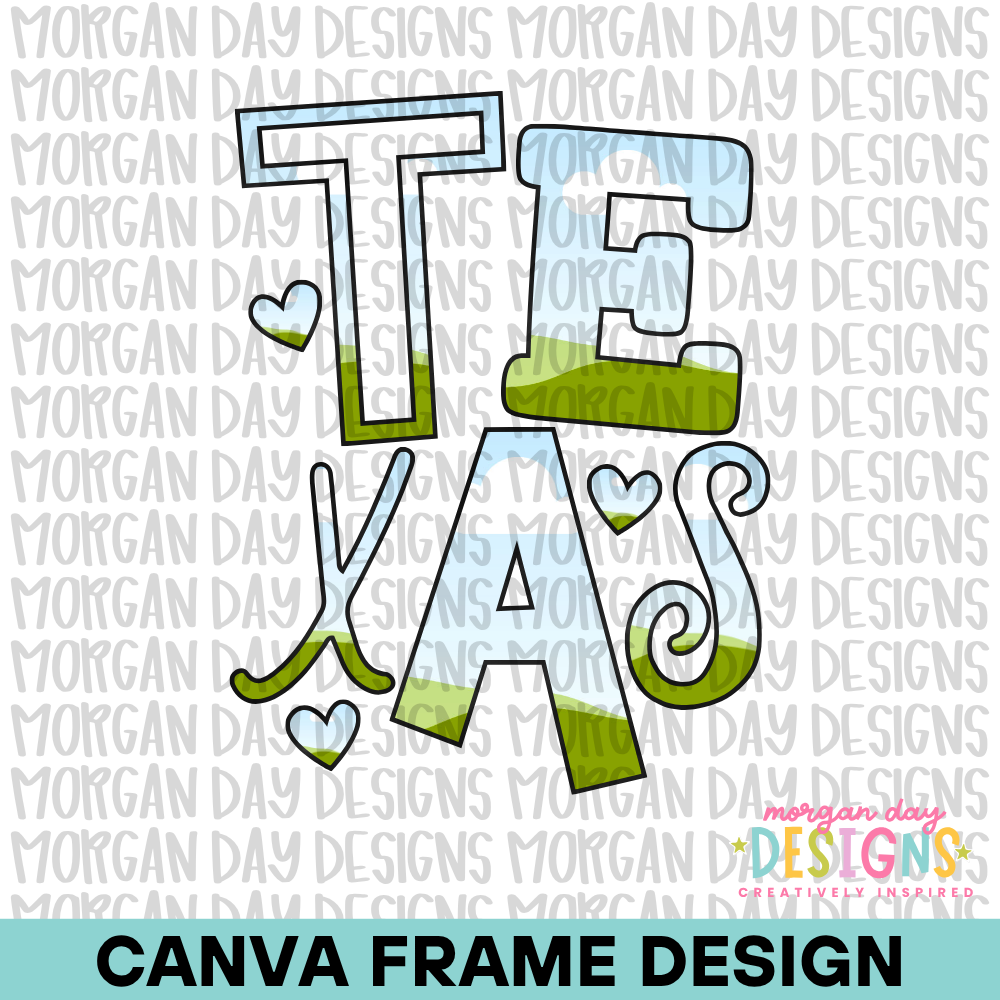 Texas Canva Frame