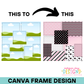 Patchwork Seamless Background Canva Frame