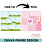 Patchwork Seamless Background Canva Frame
