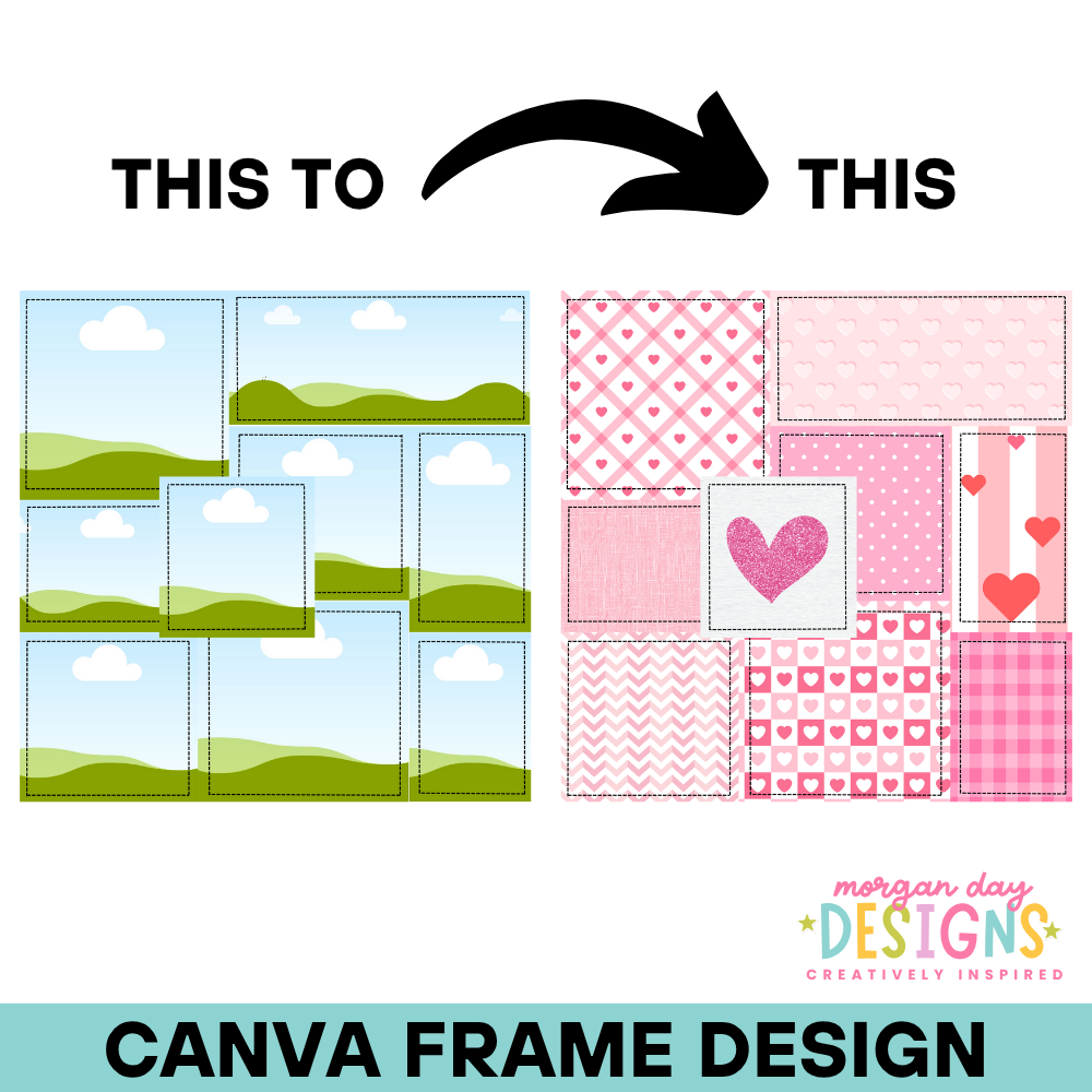 Patchwork Seamless Background Canva Frame