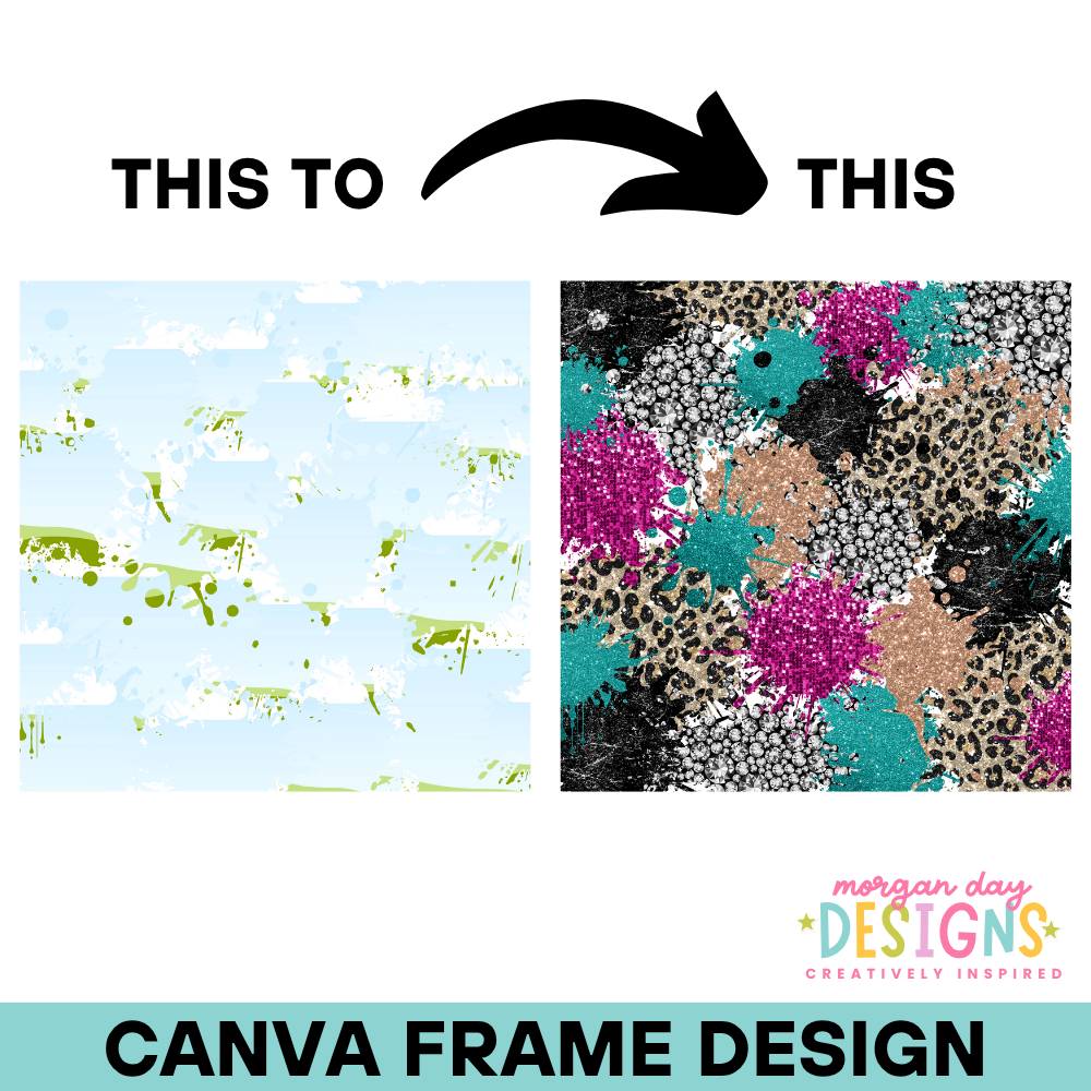 Paint Splatter Background Canva Frame