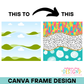 Wavy Background Canva Frame