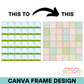 Patchwork Seamless Background Canva Frame