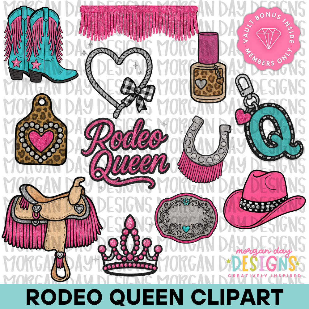 Rodeo Queen Clipart Bundle