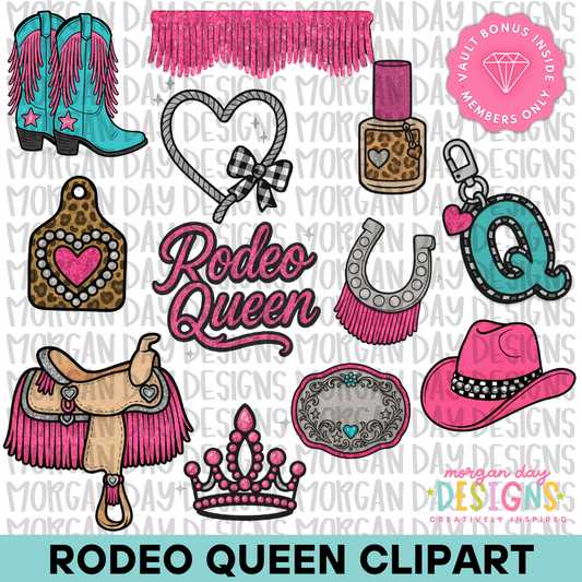 Rodeo Queen Clipart Bundle