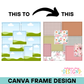 Patchwork Seamless Background Canva Frame
