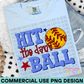 Hit the Dang Ball Softball PNG Design