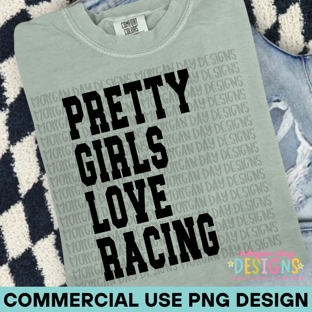 Pretty Girls Love Racing PNG