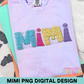 Applique Mimi PNG Design