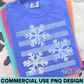 Snowflake Stripes PNG