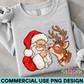 Santa and Rudolph PNG