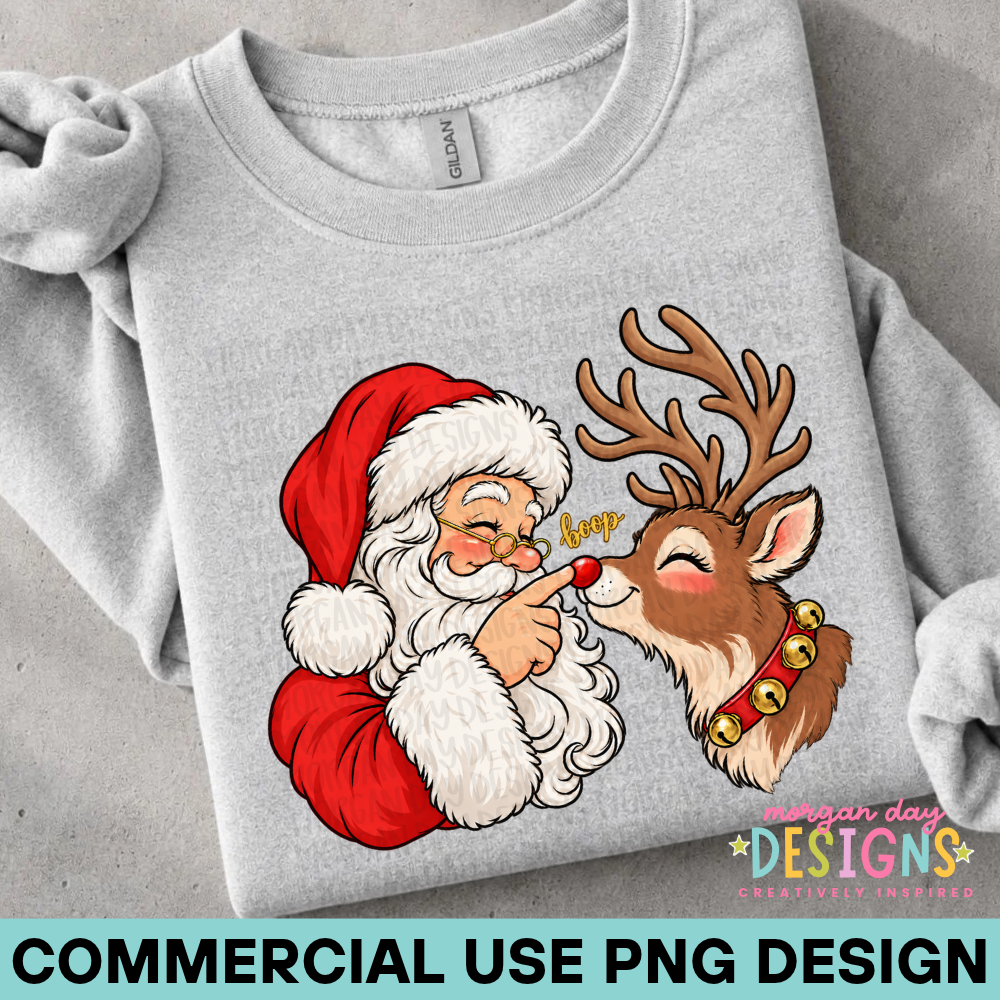 Santa and Rudolph PNG