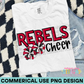 Rebels Cheer Red PNG Design