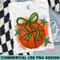 Preppy Basketball Green PNG Design