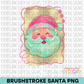 Brushstroke Santa PNG Design