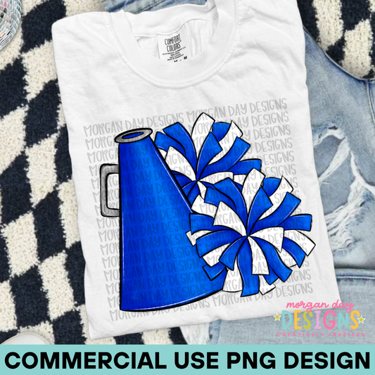 Cheer Blue PNG Design
