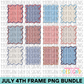 4th of July Frame PNG Bundle
