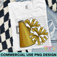 Cheer Gold PNG Design
