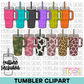 Tumbler Clipart Bundle