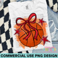 Preppy Basketball Red PNG Design