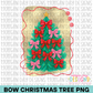Bow Christmas Tree PNG Design