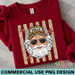 Santa Cheetah Trucker Hat PNG