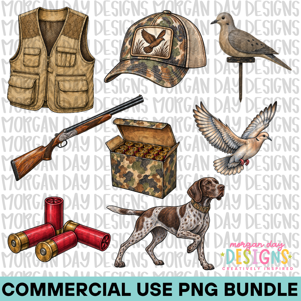 Dove Hunting Clipart Bundle