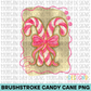 Coquette Candy Canes PNG Design