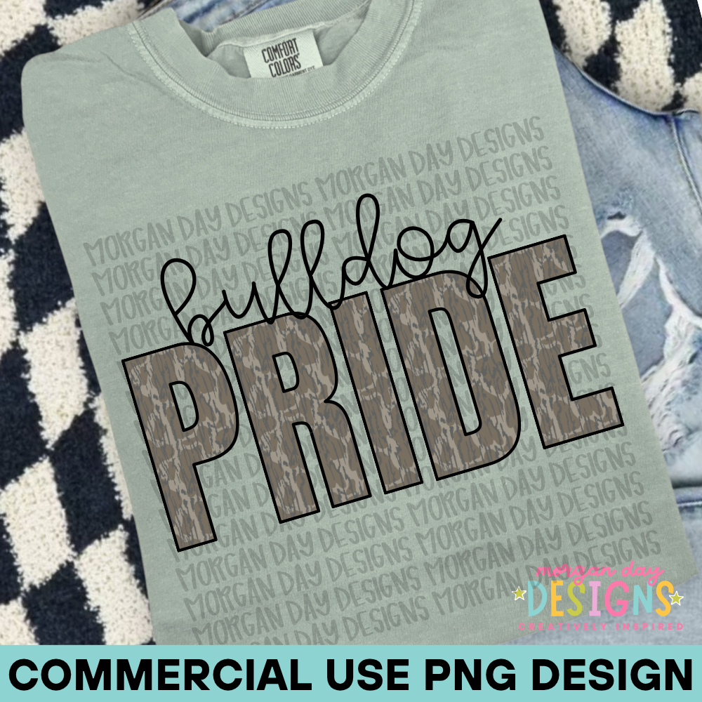 Camo Bulldog Pride PNG